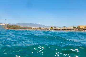 Oleaje en las playas de Telde/Antonio Rico.